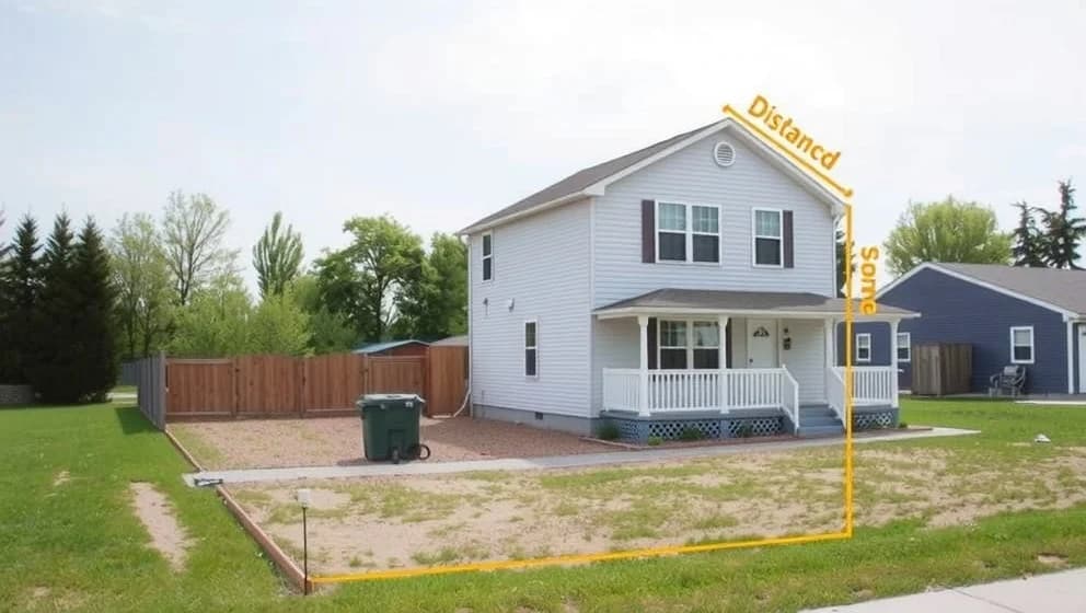 Hur nära tomtgräns får man bygga